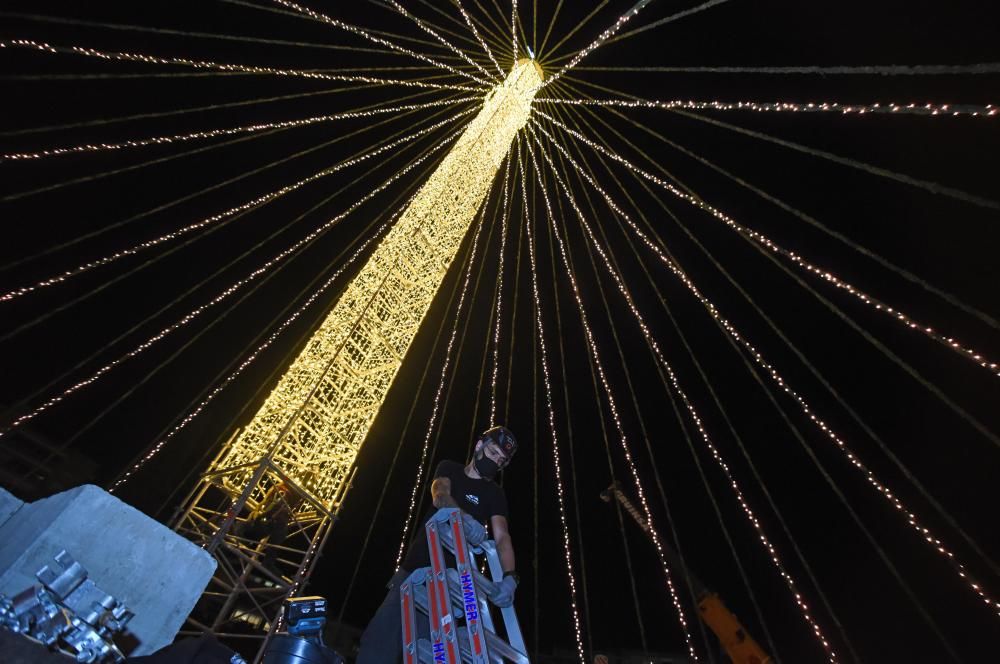 Así se verán las luces del Gran Árbol de Navidad de la Circular de este año