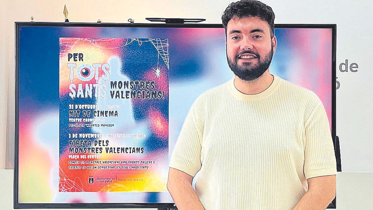 El concejal de Juventud, Manel Agea, en la presentación de la programación.