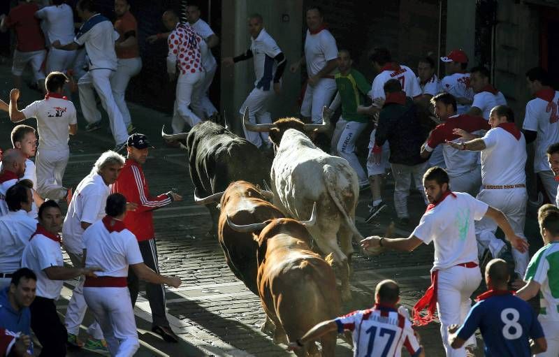 Encierro del cuarto día de las fiestas