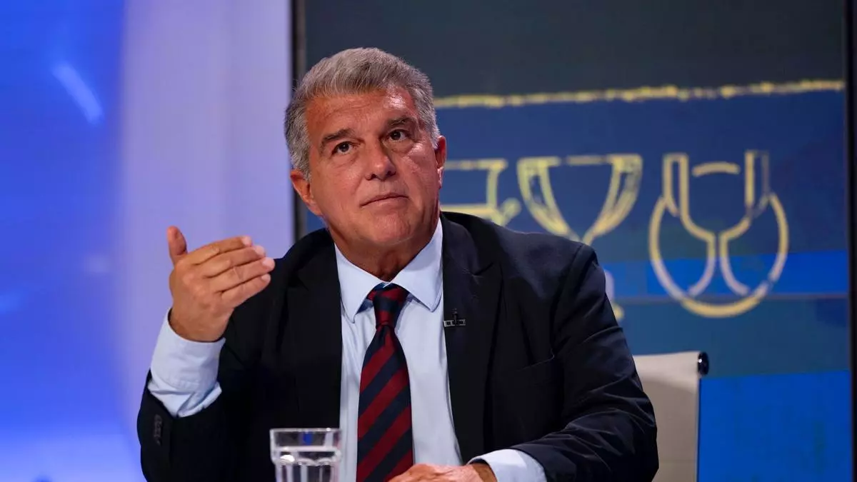 Laporta no se corta sobre las polémicas arbitrales