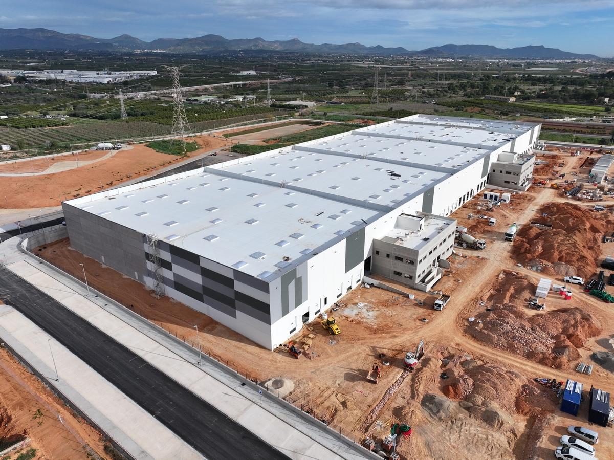 Plataforma logística en construcción en Bétera.