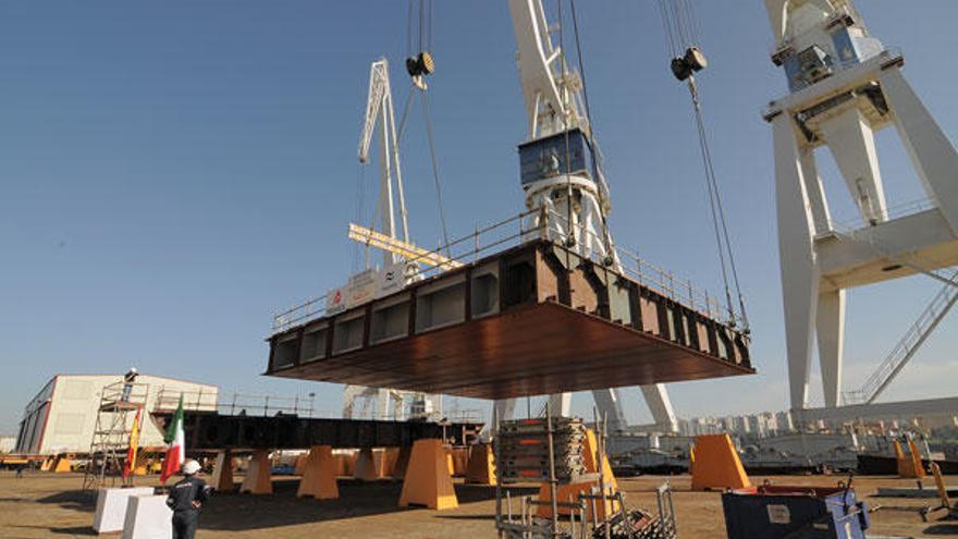 Instalaciones de Navantia en Ferrolterra.