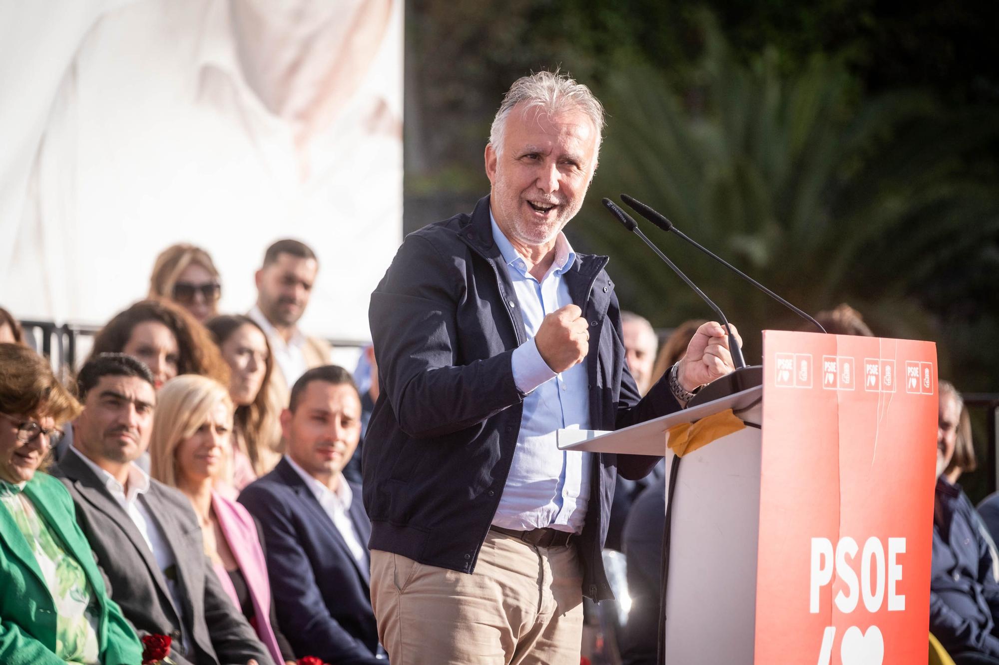 El PSOE presenta las candidaturas por la isla de Tenerife.