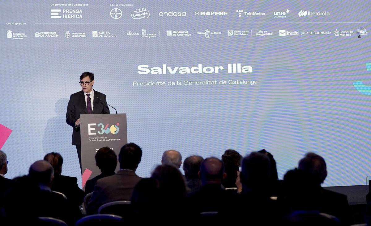 Foro España 360. 27.11.2025. Madrid. Salvador Illa, President de la Generalitat de Catalunya