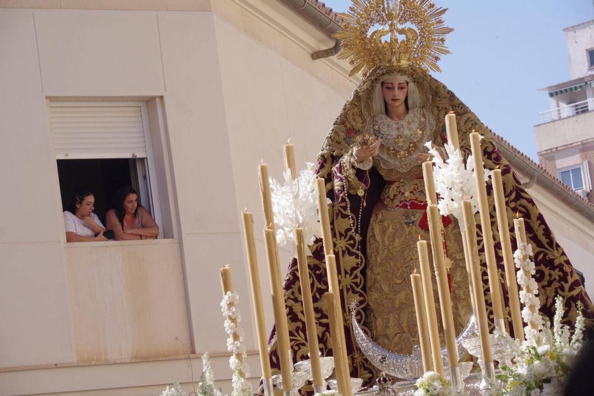 Procesión de la Virgen de la Trinidad Coronada, en imágenes