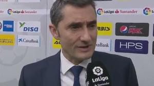 LALIGA | Las Palmas - Barcelona (1-1): Valverde: Me ha parecido una mano clarísima del portero