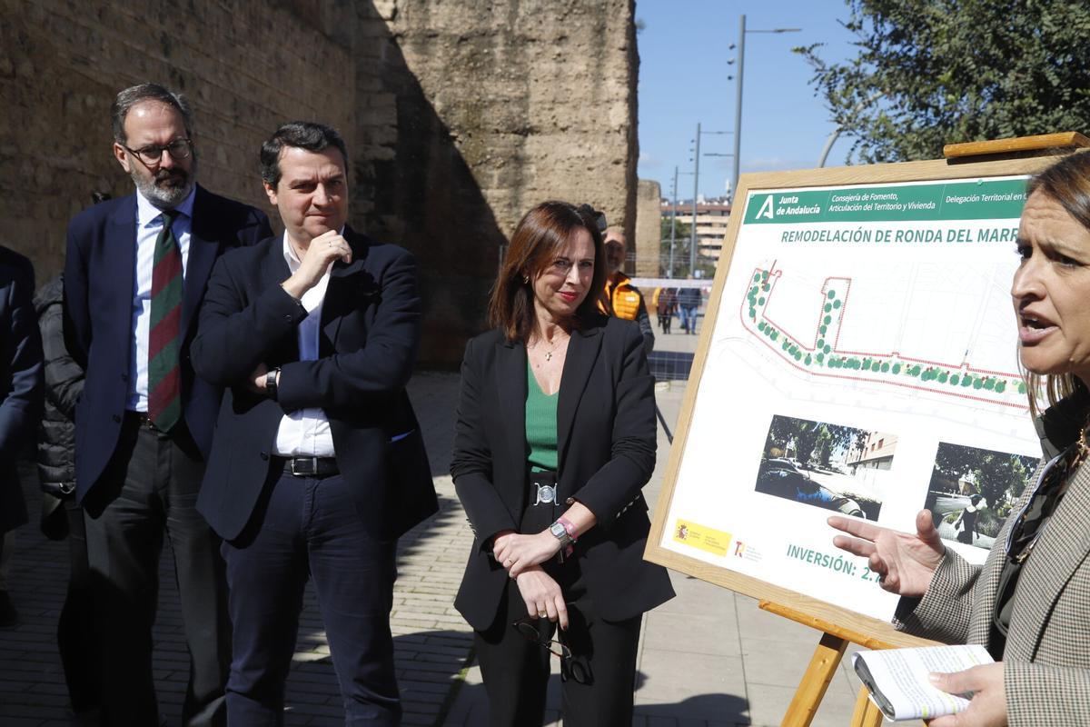 A.J.González Córdoba José María Bellido y la consejera Rocío Díaz presentan el inicio de las obras de la ronda del Marrubial