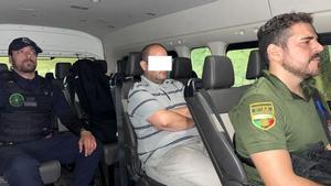Raúl Moro en el momento de ser detenido en México.