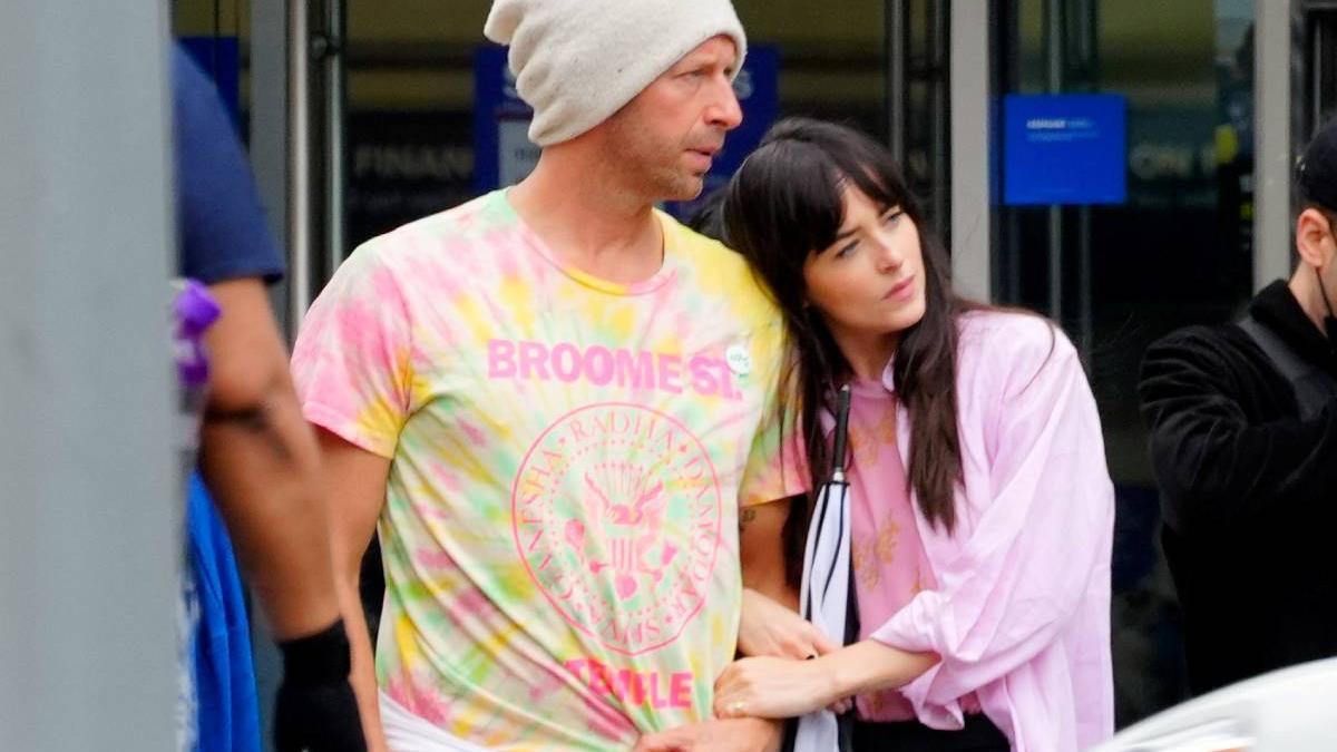 Chris Martin y Dakota Johnson, de paseo por Nueva York