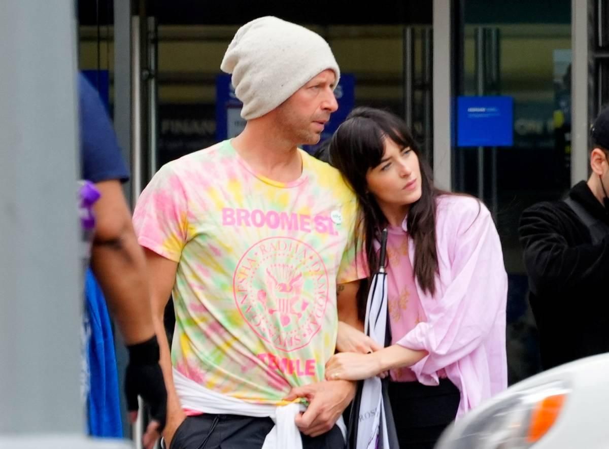 Chris Martin y Dakota Johnson, de paseo por Nueva York