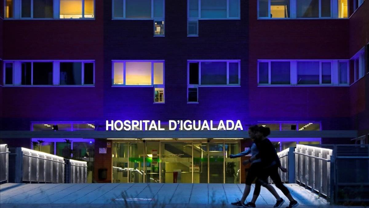 Acceso del Hospital de Igualada.