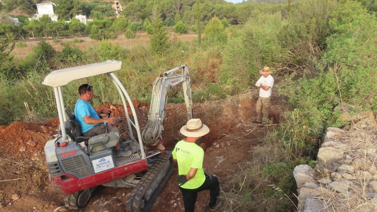 Una imagen de las excavaciones realizadas en la zona.