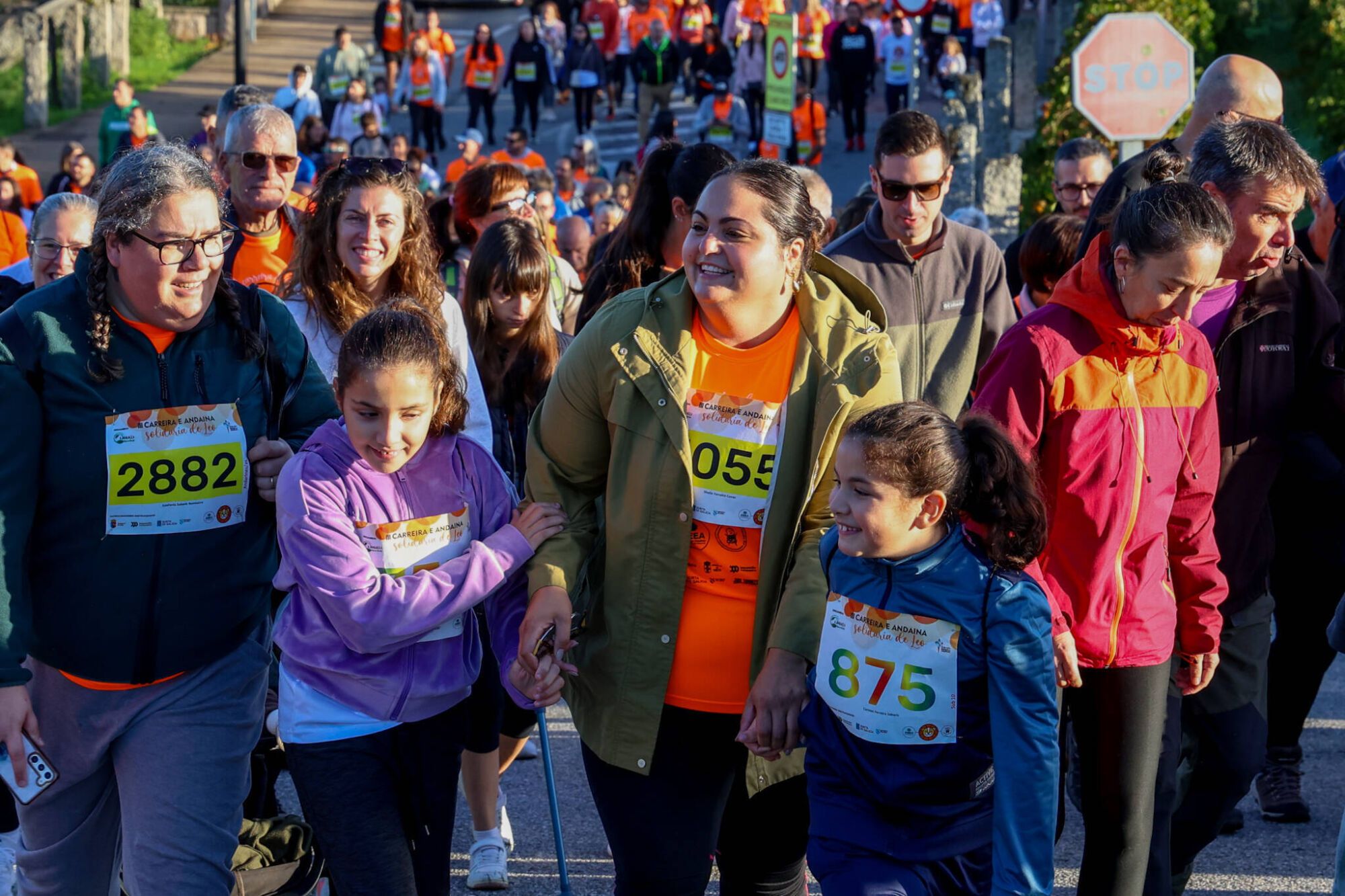 Andaina y carrera solidaria por niños como Leo Diz