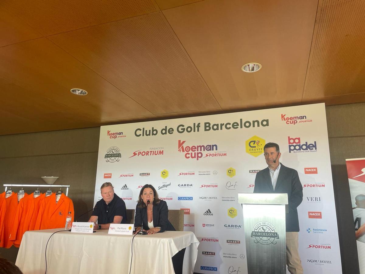 Ronald Koeman, en la presentación de la Koeman Cup