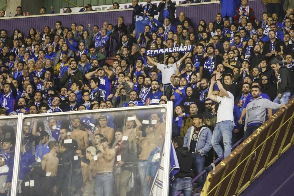 El partido entre el Valladolid y el Real Oviedo, en imágenes