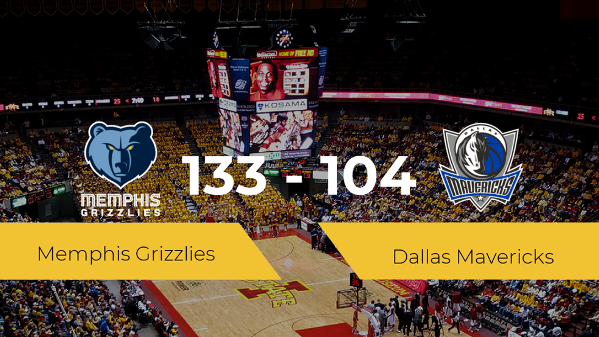 Memphis Grizzlies consigue la victoria frente a Dallas Mavericks por 133-104