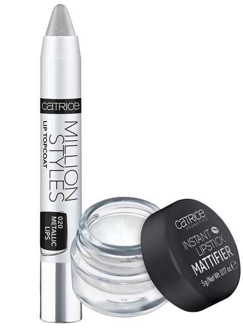 Lápiz 'Million Styles Topcoat' y el bálsamo 'Mattifier'