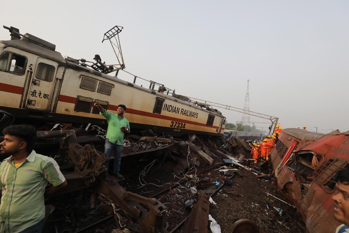 Accidente mortal de tren en la India