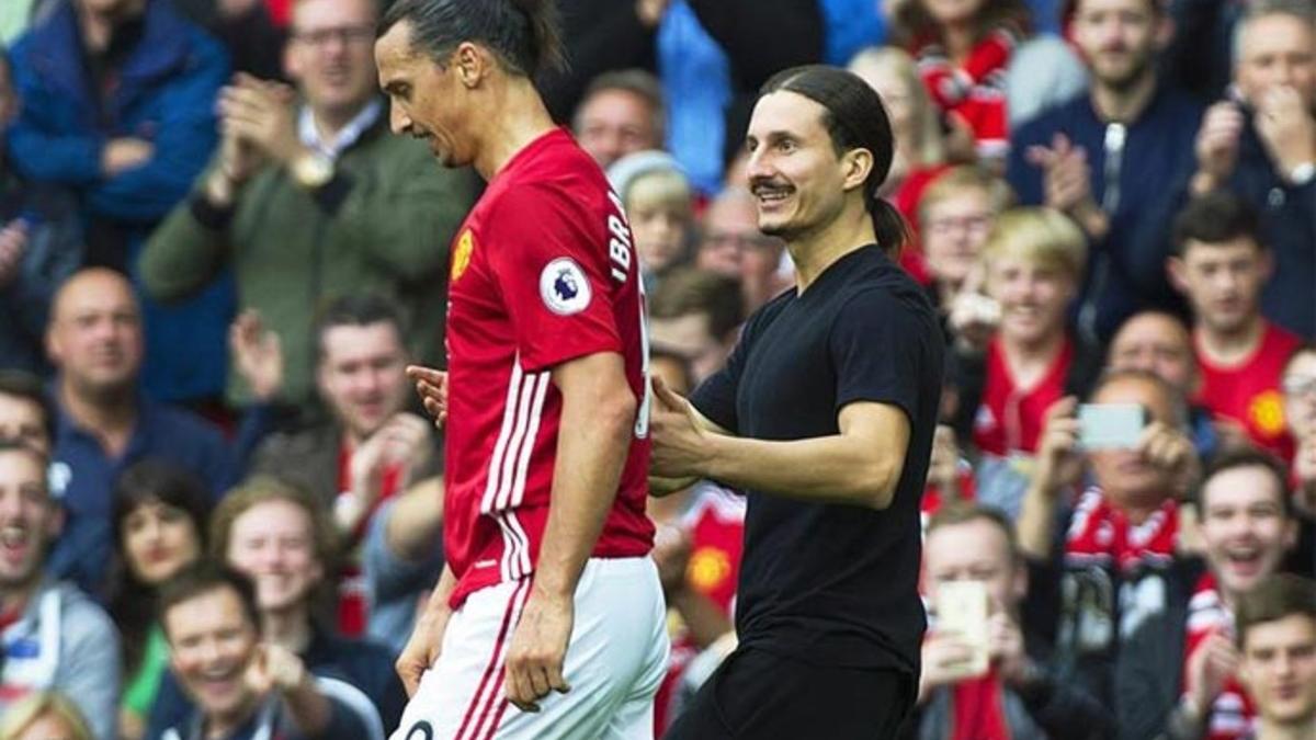 Así fue el encuentro de Ibrahimovic con su doble