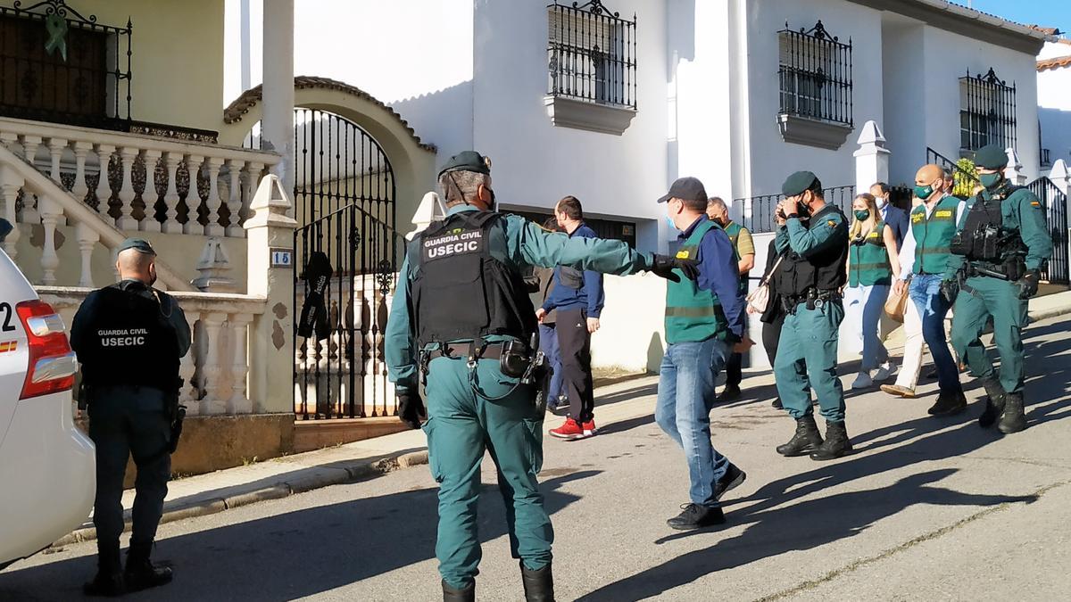 La Guardia Civil, en la reconstrucción de este viernes