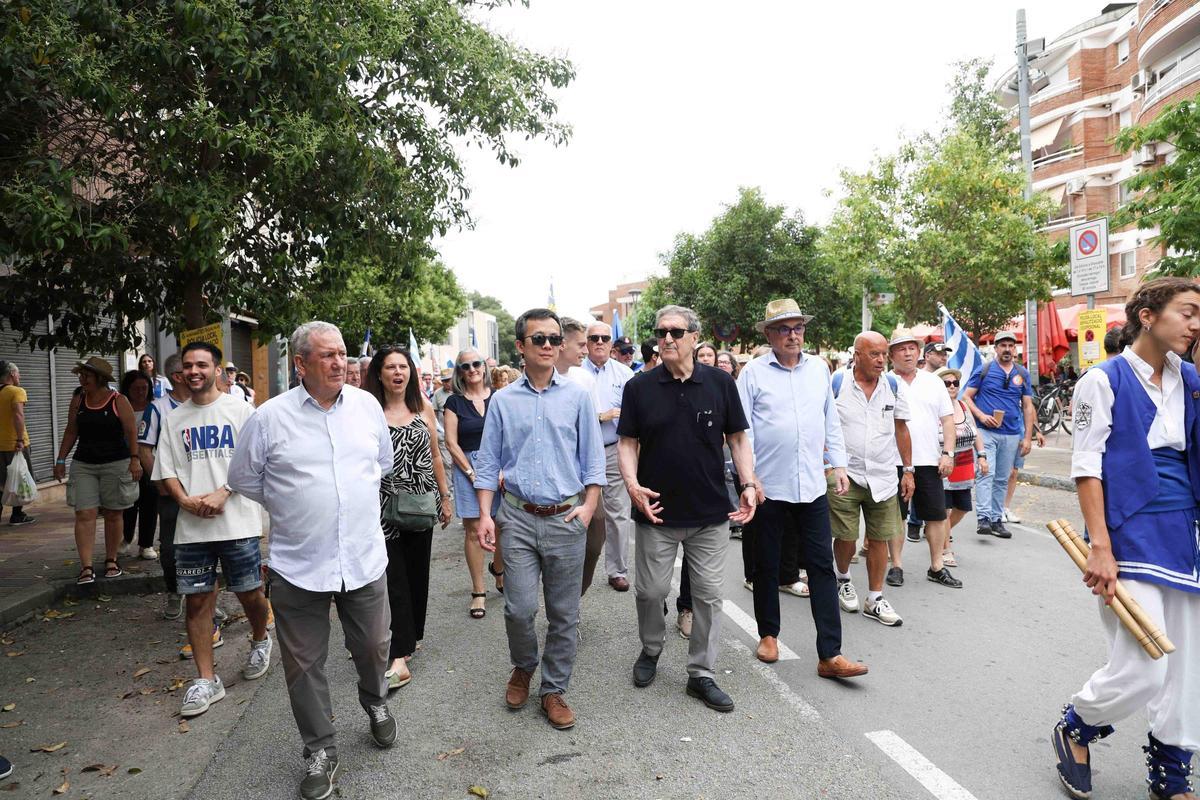 Mao Ye, junto a Rafa Mara?n y Xavi Andreu