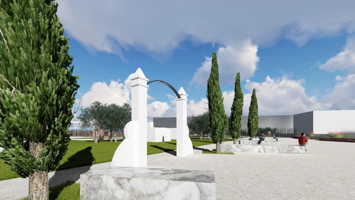 Recreación virtual del proyecto del Jardín Arqueológico de Catarroja.