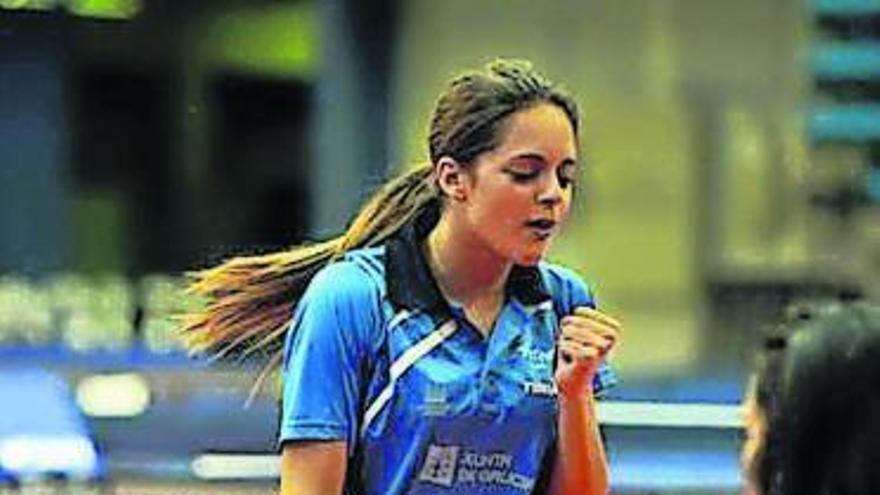 Raquel Bonilla, durante uno de los partidos del Campeonato de España.