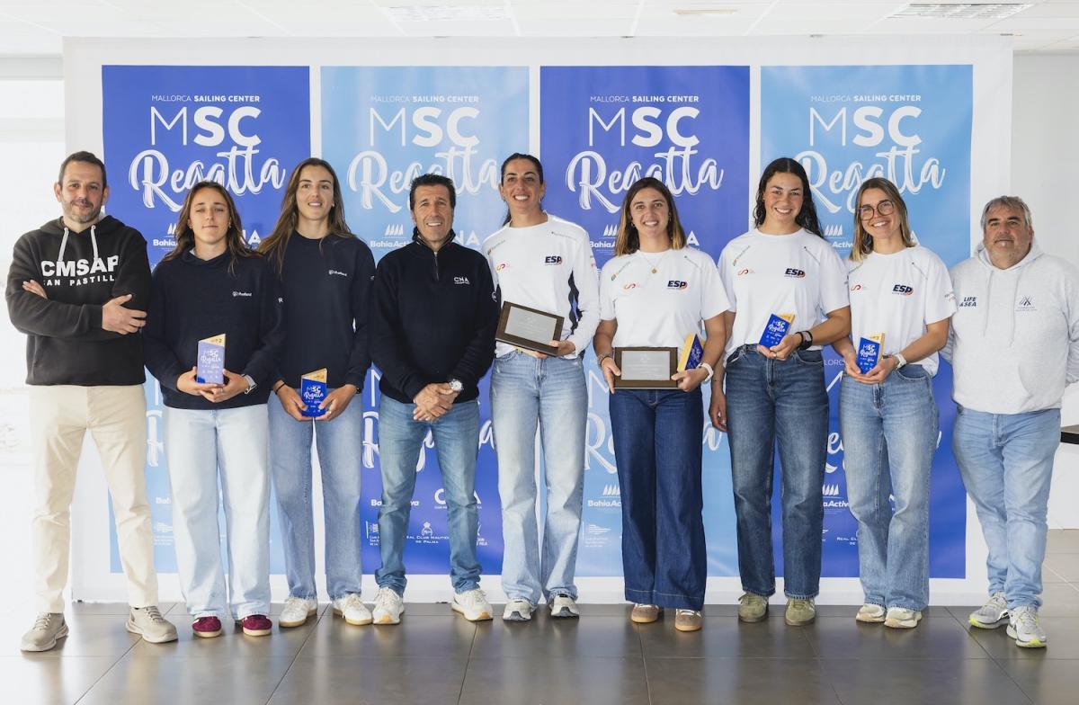 Paula Barceló y María Cantero (ESP), campeonas absolutas de 49erFX y de la Copa de España de 49erFX.