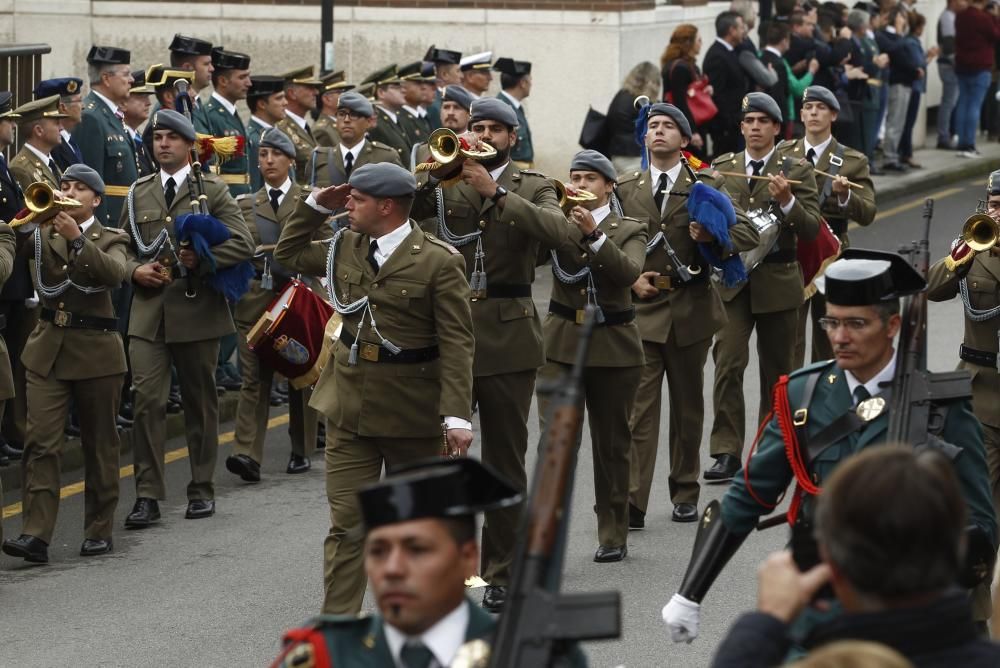 Actos oficiales en el cuartel del Rubín por el día del Pilar