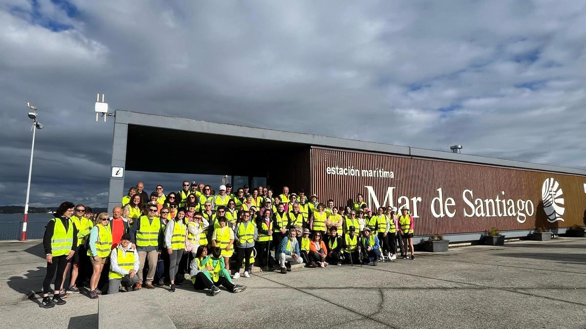 Participantes en la ruta de Vilanova.
