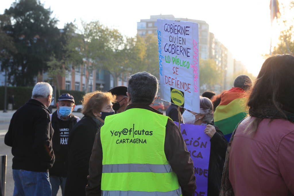 Protesta de la Marea Verde en Cartagena