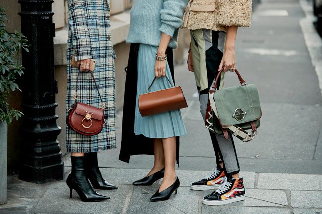 Zapatos de nueva temporada en el 'street style' de París