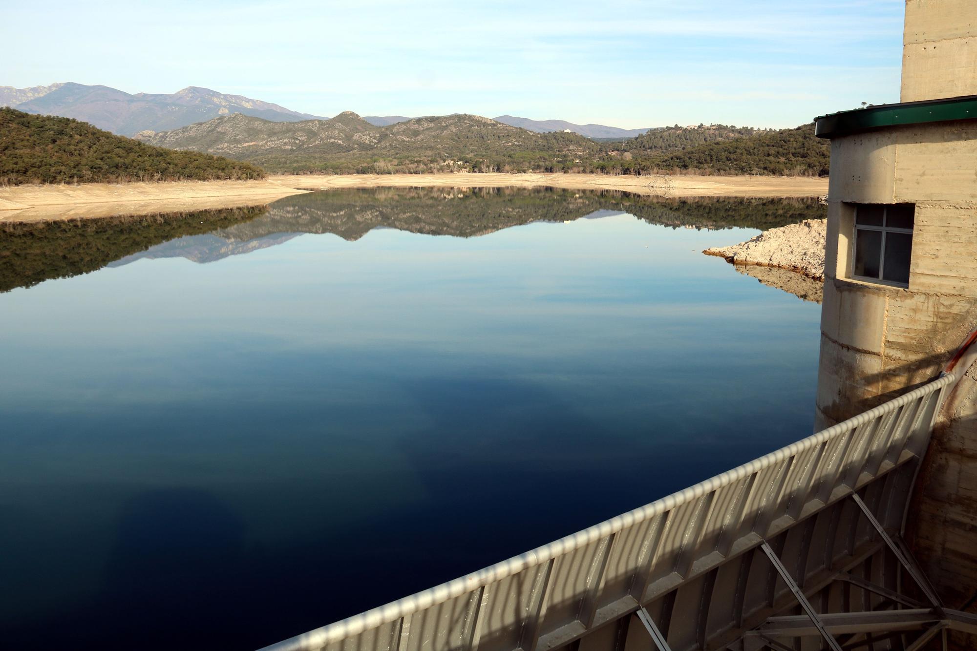 Les reserves d'aigua de Catalunya, per sota del 60%