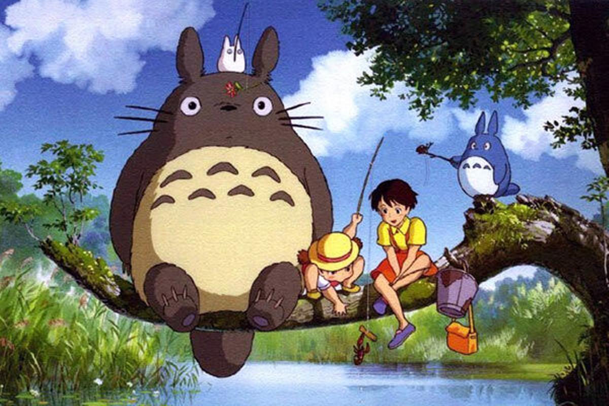 Fotograma de la película "Mi vecino Totoro".