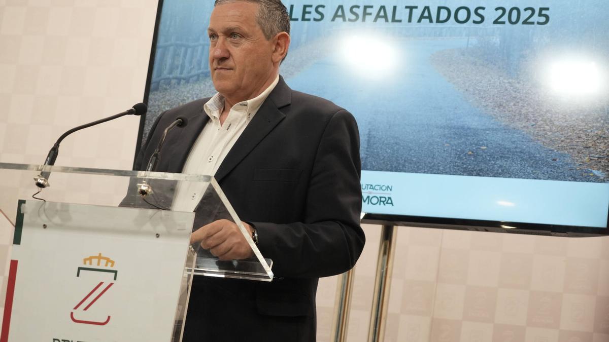 El presidente de la Diputación, Javier Faúndez.