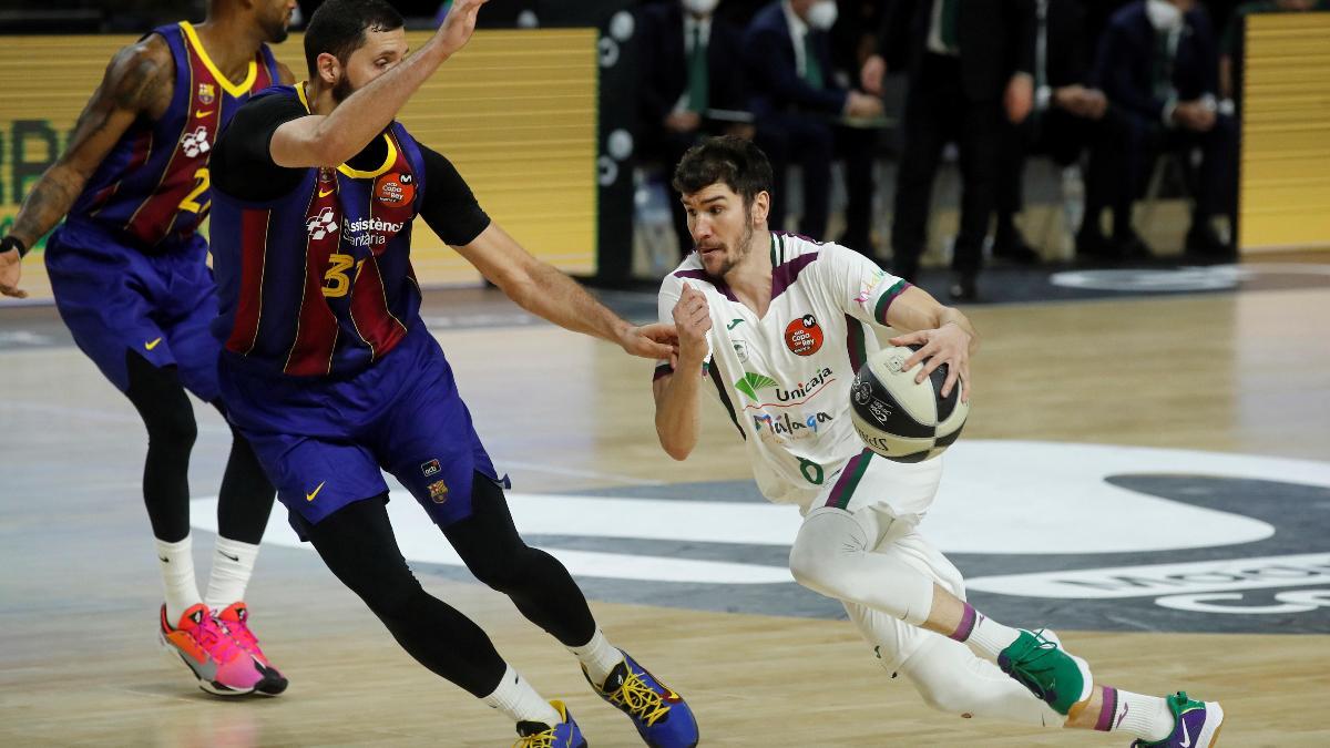 Darío Brizuela, en un partido ante el Barça