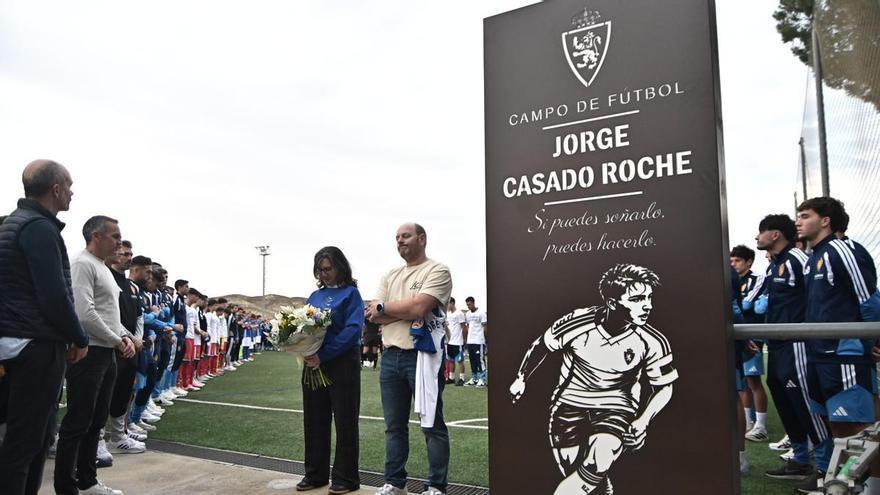 Jorge Casado es inmortal y su homenaje ha sido precioso: "El Real Zaragoza no te va a olvidar nunca"
