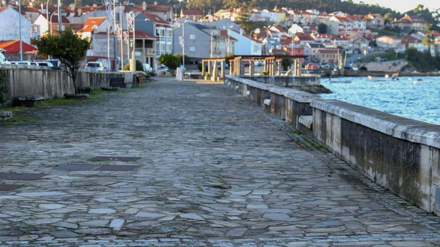 Paseo marítimo de O Cantiño, en A Illa de Arousa.