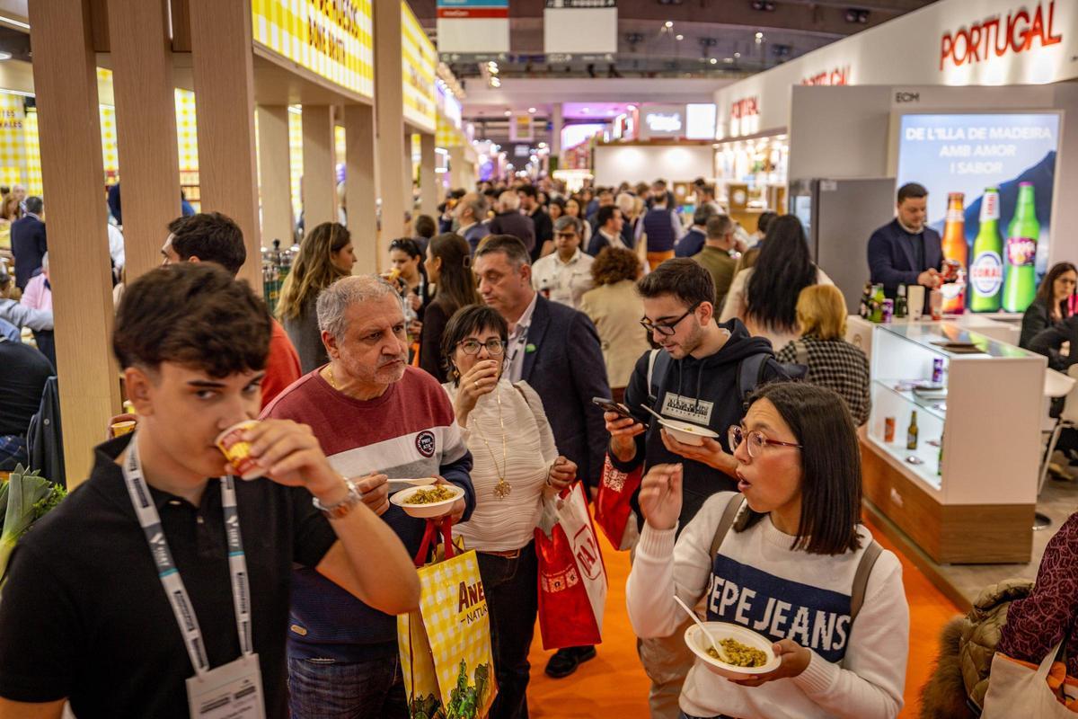 Ambiente en el primer día de Alientaria en la Fira de Barcelona