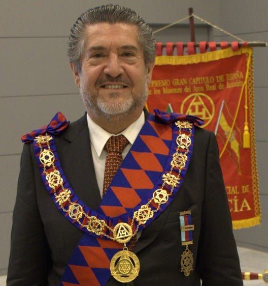 Luis Alcaina, Gran Maestro de la provincia masónica de Murcia.