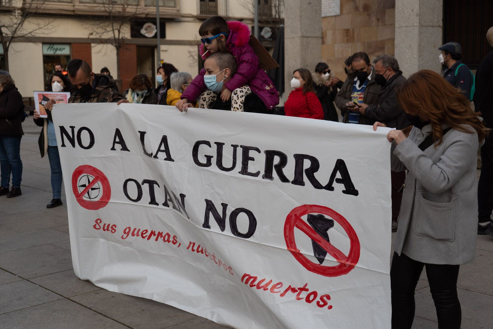 Las imágenes de la concentración contra la guerra en Ucrania