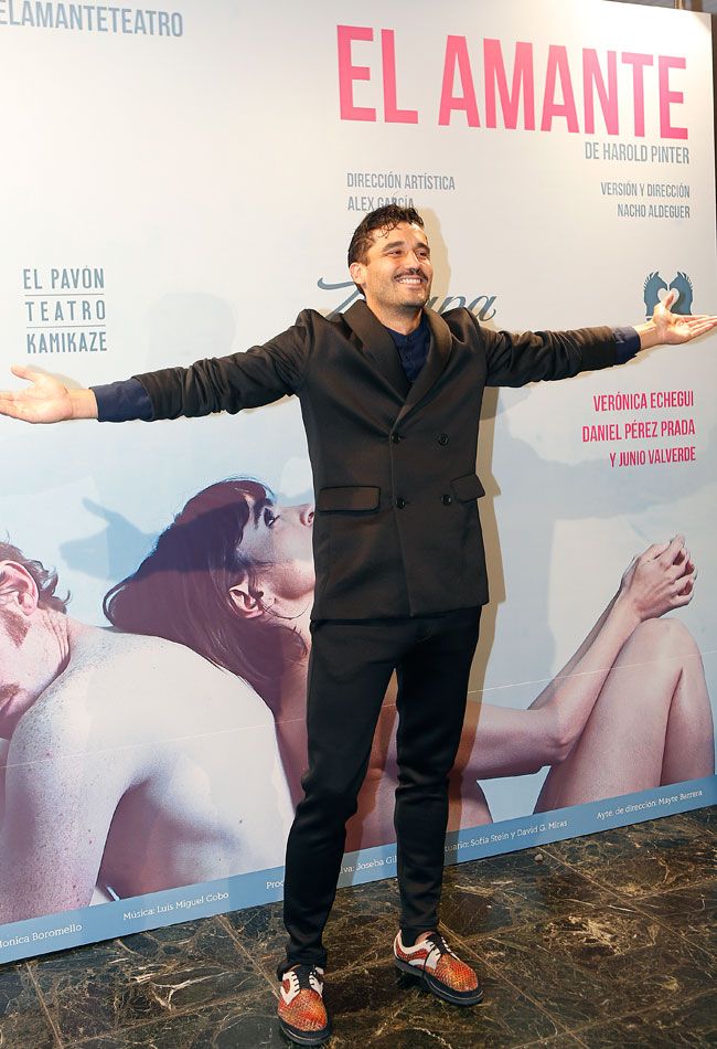 Alex García en el estreno de 'El amante'