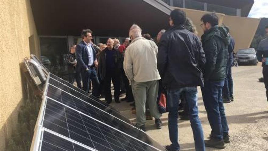 Un moment de l&#039;acte sobre l&#039;energia solar a Can Trona.