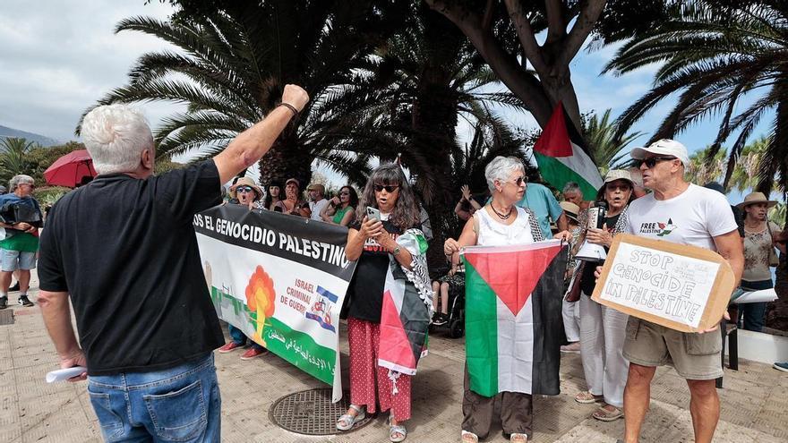Concentración en Tenerife en favor de Palestina