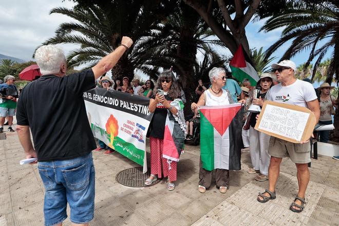 Concentración en Tenerife en favor de Palestina