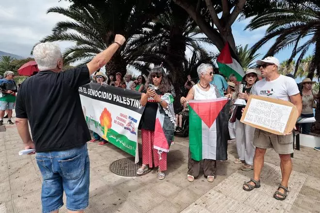 Concentración en Tenerife en favor de Palestina