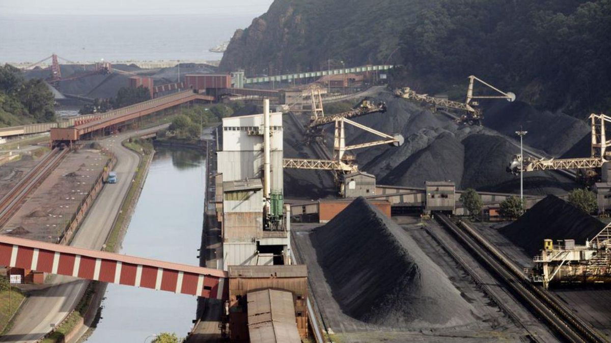 Parque de carbones de ArcelorMittal. | Marcos León