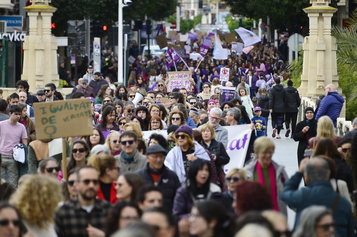 Manifestacion 8 M en Elche