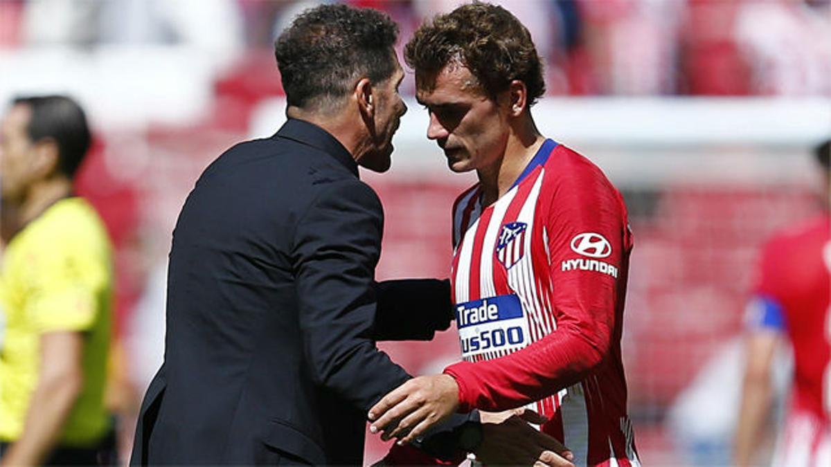 El video del desastre del Atlético ante el Eibar. Simeone y Griezmann se meten en un lío