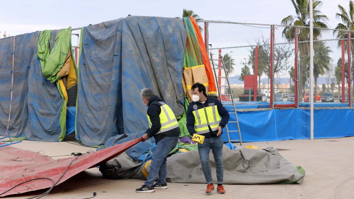 Declaran los dos responsables del castillo hinchable en el que fallecieron dos niñas